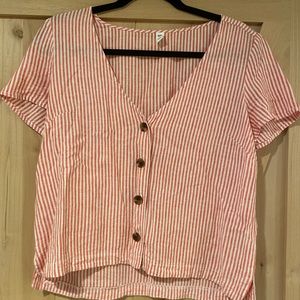 BP Pink & White Top
